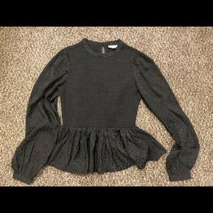 Topshop Peplum Blouse